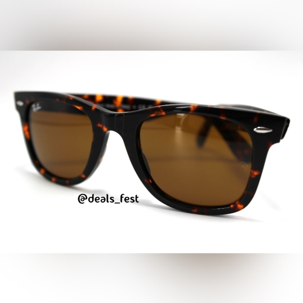 Model Display Ray-Ban Wayfarer Brown Tortoise RB2140 - Picture 7 of 16